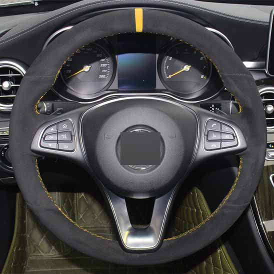 housse-pour-volant-voiture-jaune